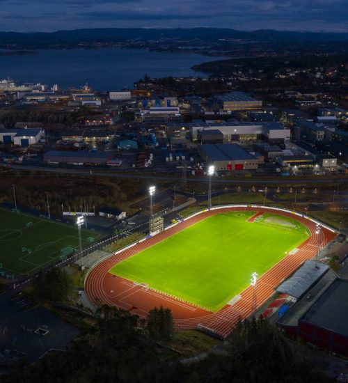 Øygarden, Ågotnes stadion - idrettsbelysning - 20201209-727